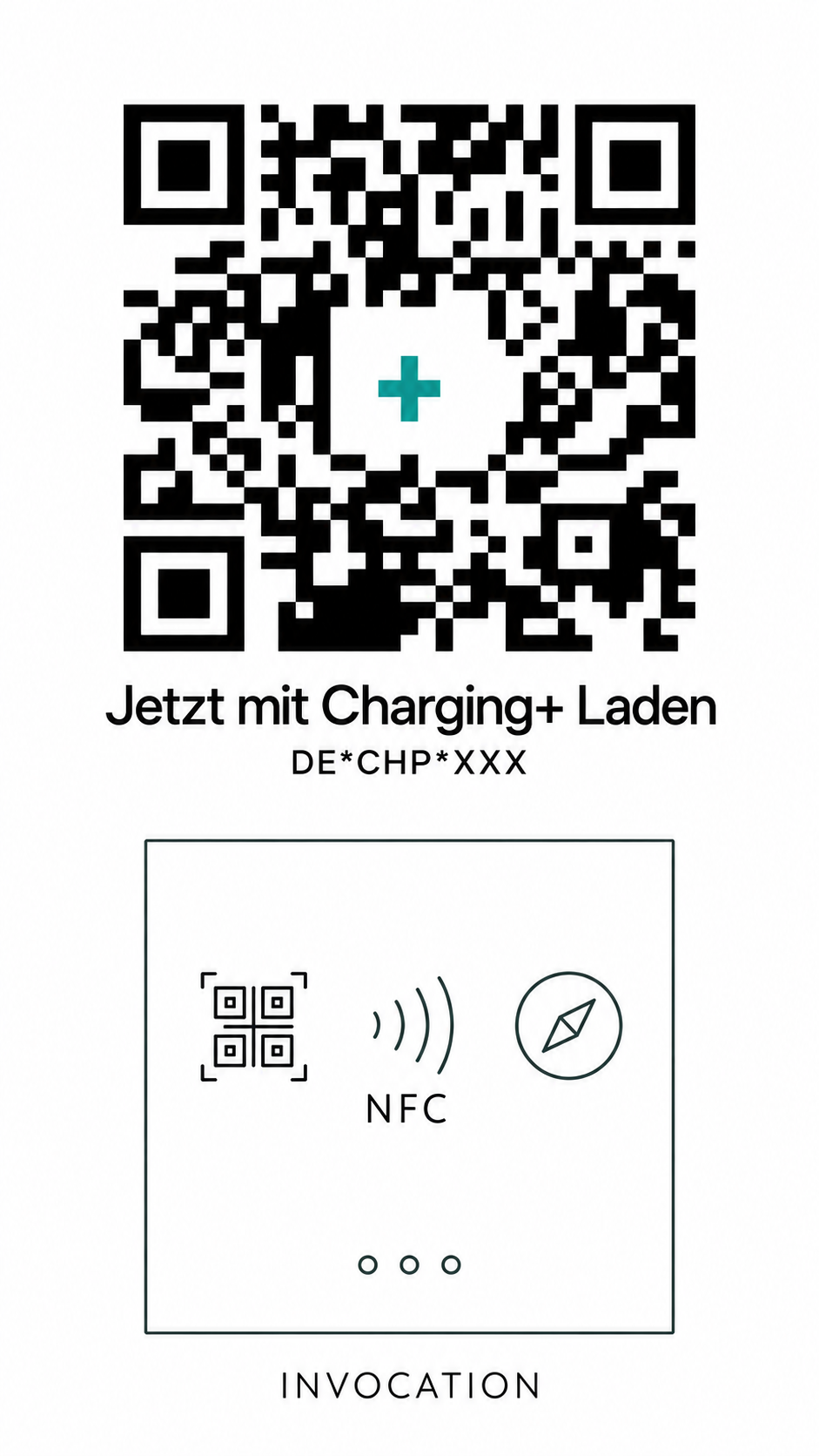 QR-Code an der Ladesäule